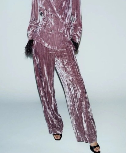 Pantalone zara malva viola - pantalone,
