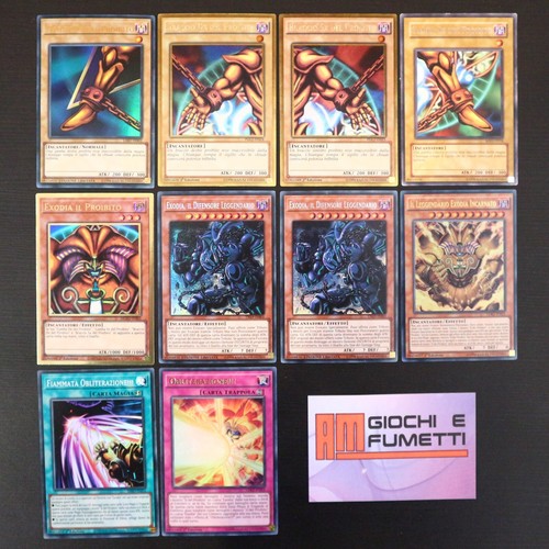 Lotto carte exodia - carte, il