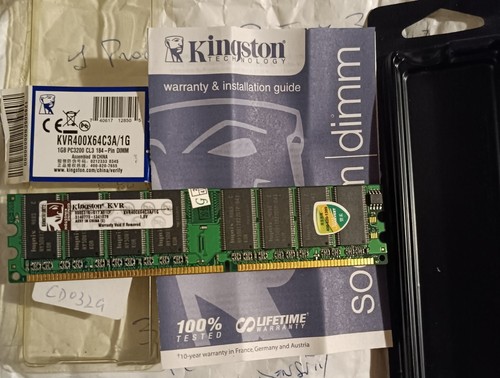 Kinston 1gb ddr 400mhz - ddr, pc3200
