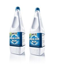 AQUA KEM 2 LITRI THETFORD LIQUIDO SERBATOIO ACQUE NERE WC CAMPER OFFERTA 2 PEZZI