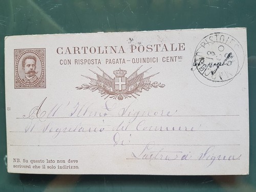 Cartolina postale popiglio - cartolina,