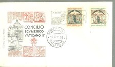 ITALIA BUSTA PRIMO GIORNO 1962 CONCILIO ECUMENICO  ANNULLO MOBILE ROMA FDC 