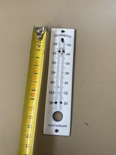 Placca smaltata termometro - placca,