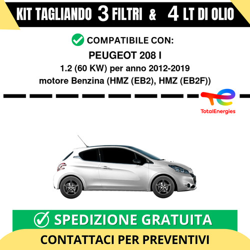 Tagliando per peugeot 208 - 208, i