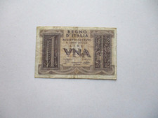  Banconota da  1 lira,Regno D'Italia.            Tgs ,francoboll,monete