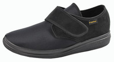 Scarpa comoda unisex pescatore scarpa velluto 13948 nero velcro extra larga