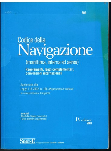 Codice della navigazione - codice,