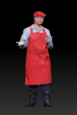 Grembiule Rosso Resina 1:43