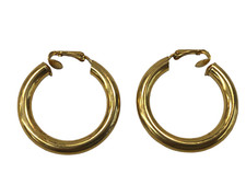 Orecchini clip cerchi oro - clip,