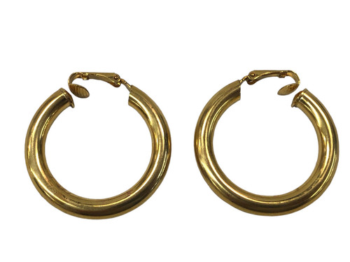 Orecchini clip cerchi oro - clip,