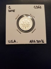 1963 United States 1 Dime