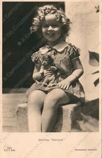 1937 Shirley TEMPLE Attrice cantante statunitense Cartolina fotografica