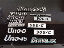 Lotto targhette fregi Fiat