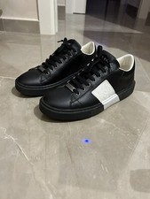 sneakers scarpe guess uomo pelle nero e bianco n.42
