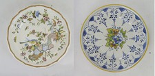 2 CERAMIC PLATES HAND PAINTED