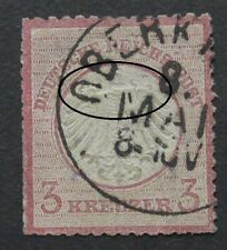 1872 Germania Impero 3Kr Varieta' Aquila senza testa  usato  (D31312