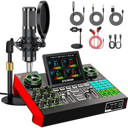 Pacchetto microfono podcast - microfono,