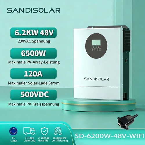 Inverter ibrido 6200w - 6200w, 48v