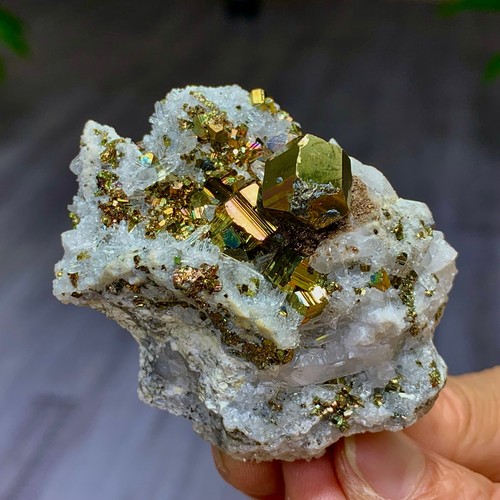95g natural iridescence pyrite - 95g,