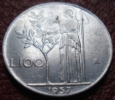 1957-R ITALY 100 LIRE IN EF