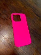 Silicone case cover iphone 15 pro justincase Fucsia