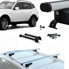 BARRE PORTATUTTO ALLUMINIO G3 BMW X3 ANNO 2007 CON RAIL+PORTASCI 4 PAIA+CHIAVI