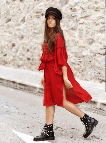 Zara rosso increspatura - rosso, manica