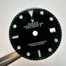 Rolex Explorer 2 II 16570 16550 Only Swiss Transitional Dial Black Quadrante