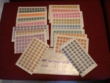 ITALIA 1955 1959 Turrita Siracusana tutti i 19 v. NON FLUOR. ** in Mezzi Fogli