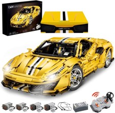CADA MASTER C61057 | FERRARI PISTA 488 RC+LED 1:8 mattoncini di bloccaggio set di costruzione NUOVO IMBALLO ORIGINALE