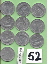 @lotto 10 monete 5 lire del 1952 repubblica italia