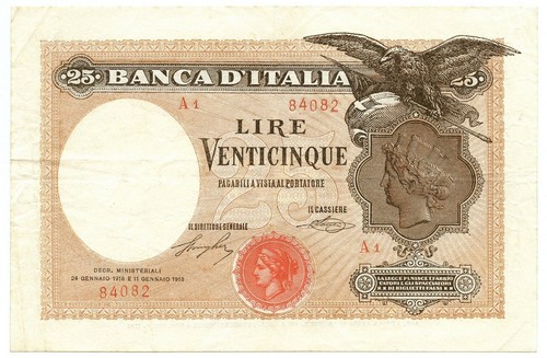 Lire aquila con bandiera - lire,