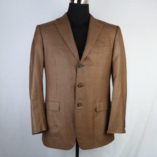 ZEGNA TROFEO SILK WOOL BROWN