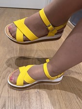 Zeppe Gialle Calze Collant Non Nuove Donna