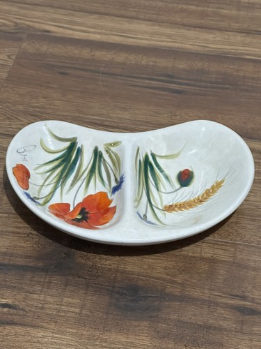 Piatto diviso papaveri - , vintage