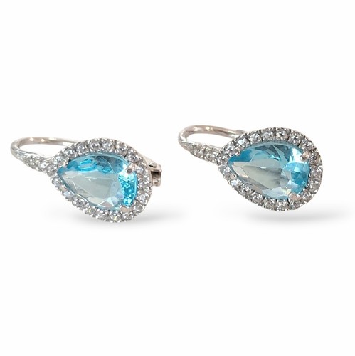 Women aquamarine drop - aquamarine,