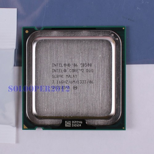 Core duo e8500 cpu 3 - e8500, 3,16