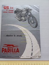 Parilla 125 Lusso Veloce 1960 depliant italiano originale
