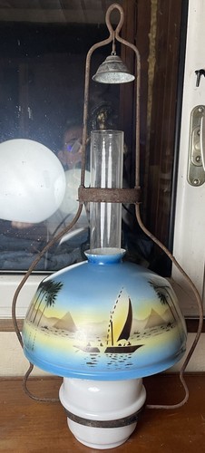 Lampe pétrole suspension - lampe, À
