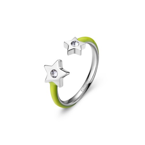 Anello donna acciaio con - da, in