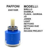 Cartuccia ricambio Paffoni ZA91102R Cartuccia originale per miscelatori ø 40 mm