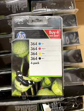 NEW HP 364 4 Pack Black Color