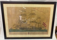 Quadro 83,5x85cm nave mercantile Toscana Ferdinando Fambrini Giacomo Tagliagambe