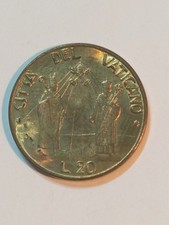 Moneta CITTA' DEL VATICANO Giovanni Paolo II 20 Lire 1990 FDC