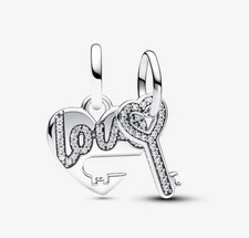 Pandora 793081c01 Pandora Pendente Divisibile Cuore e Chiave
