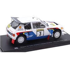 1:24 Peugeot 205 turbo 16 EVO 2 Salonen 1000 Lakes Rally 1985 Ixo Salvat Diecast