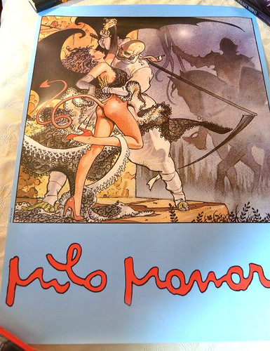 Milo manara poster 1980 1990 - manara,, 1980/1990