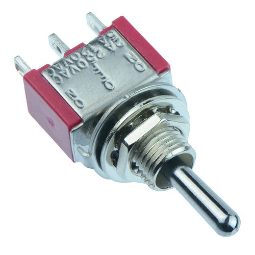 Switch electronics off on - switch, on-off-on