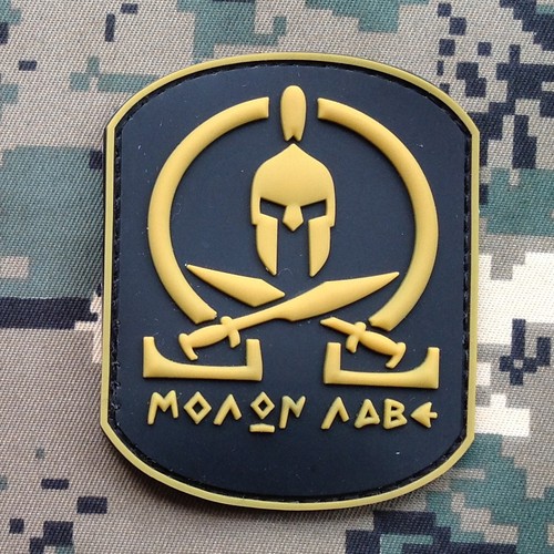 Pvc molon labe spartano - 3d,