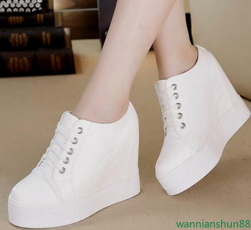 Sneakers donna zeppa plateau